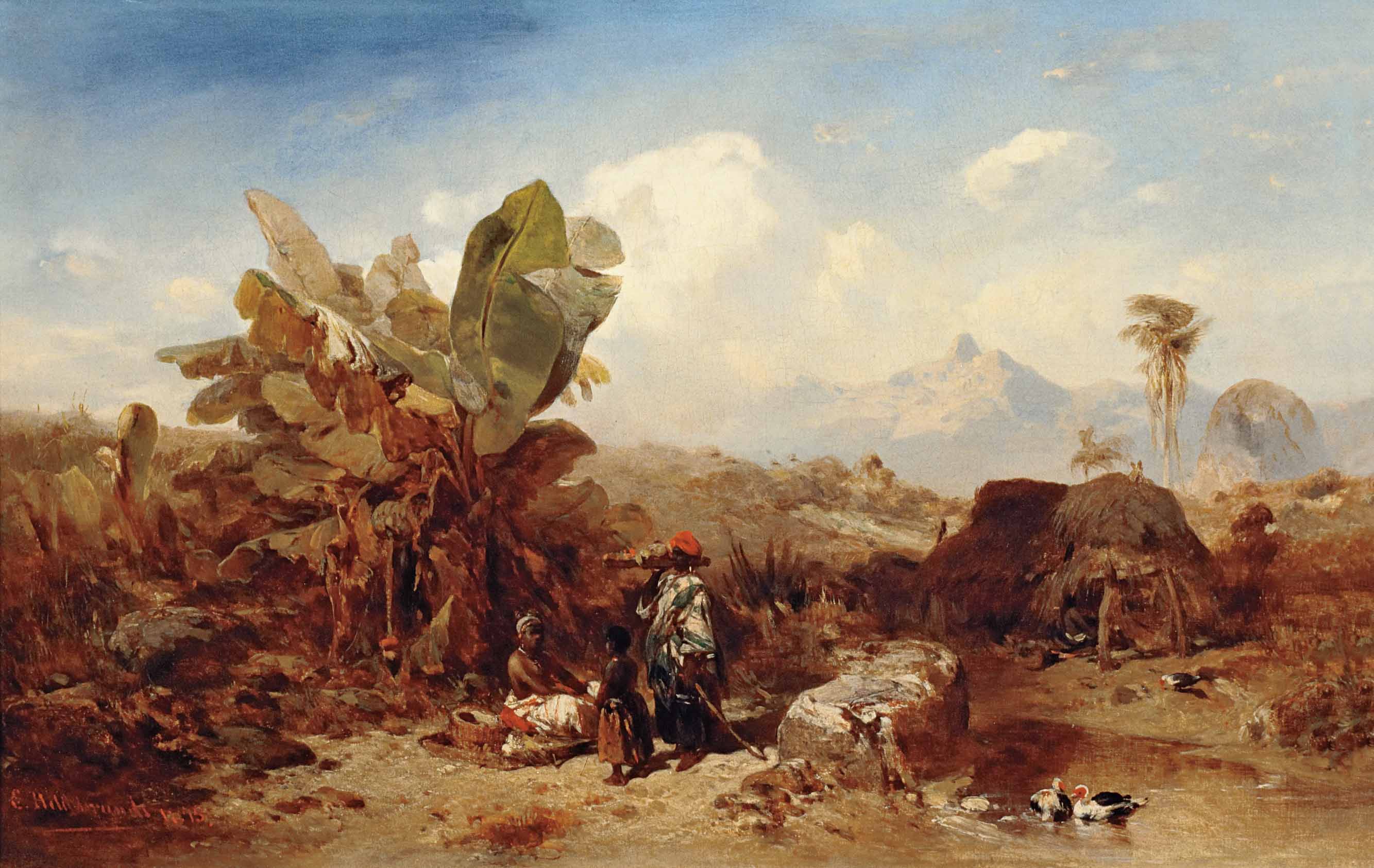 Landscape with Black People